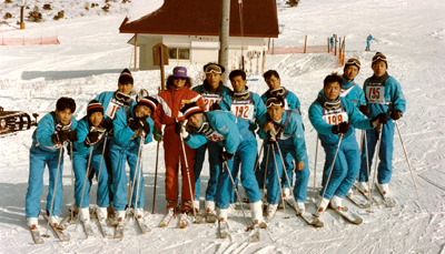 als Skilehrerin in Japan